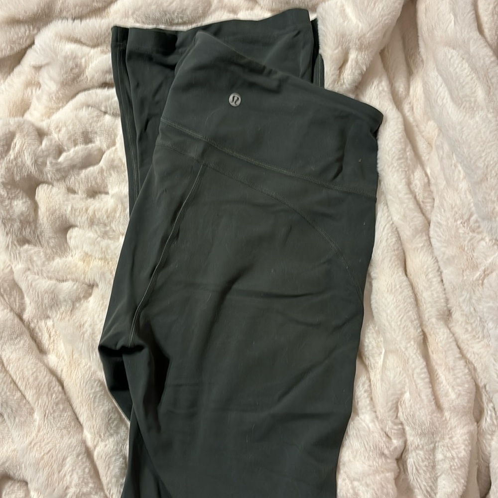 LuluLemon Bootcut Leggings size 10 Smoked Spruce